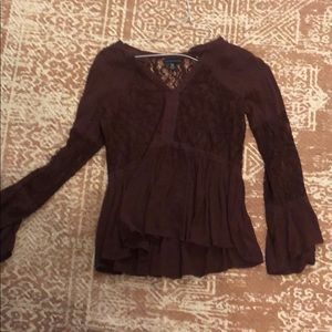 Burgundy blouse
